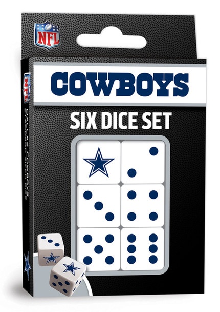 Nfl Dallas Cowboys 6 Piece D6 Gaming Dice Set