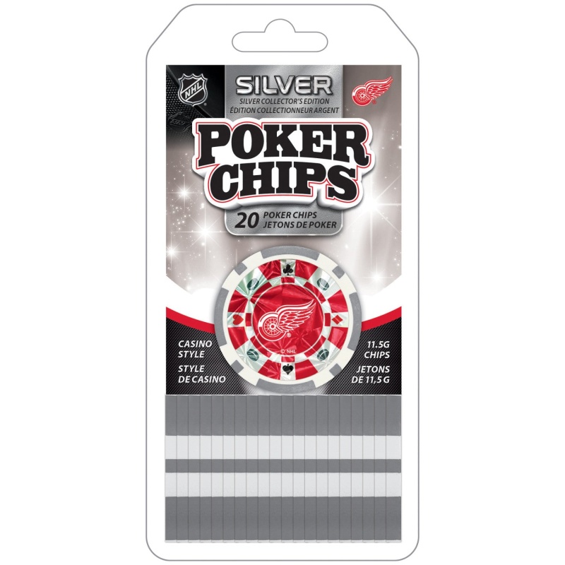 Detroit Red Wings 20 Piece Poker Chips