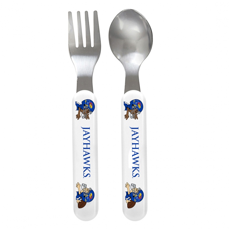 Baby Fanatics Ncaa Kansas Fork & Spoon Set