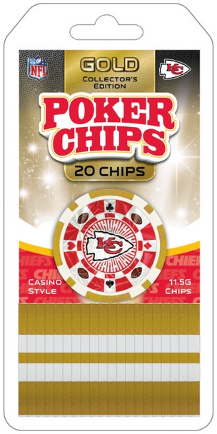 Kansas City Chiefs 20 Piece Nfl Poker Chips