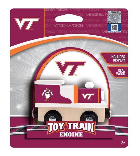 Virginia Tech Hokies Ncaa Toy Wood Train Engine