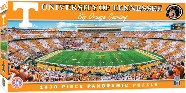 Masterpieces 1000 Piece Sports Jigsaw Puzzle - Ncaa Tennessee Volunteers Center View Panoramic - 13"X39"