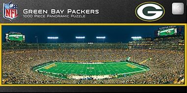 Stadium Panoramic - Green Bay Packers 1000 Piece Nfl Sports Puzzle - Center View
