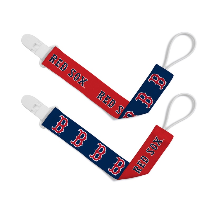 Boston Red Sox MLB Pacifier Clip 2-Pack