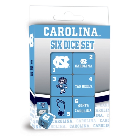 Unc Tar Heels Dice Set - 19Mm