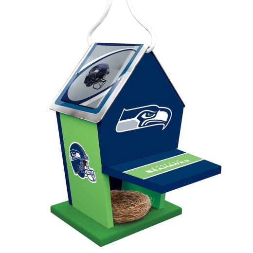 Seattle Seahawks Birdhouse - Officially Licensed NFL Birdhouse