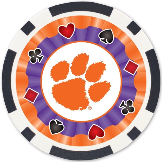 MasterPieces Clemson Tigers 100 Piece Poker Chips