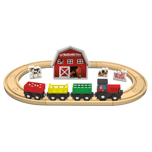 Old Macdonald's Farm Tractor Train Play Set - Deluxe Edition