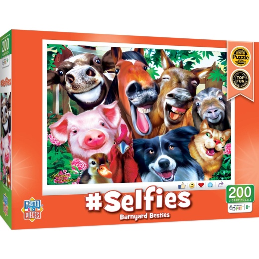 Masterpieces Barnyard Besties 200 Piece Jigsaw Puzzle
