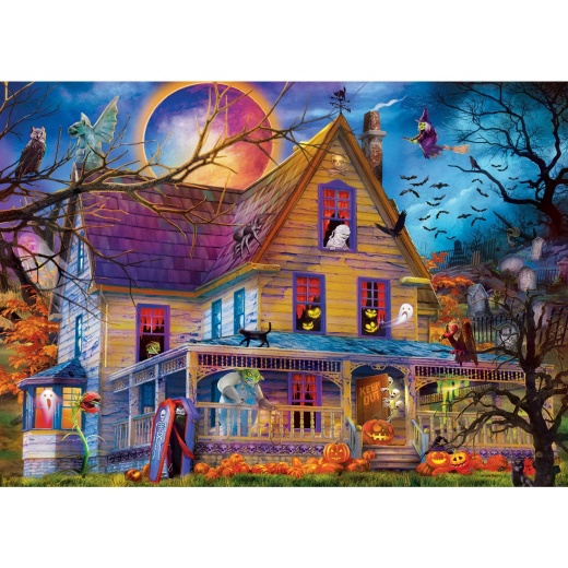Glow In The Dark - Fright Night 500 Piece Jigsaw Puzzle
