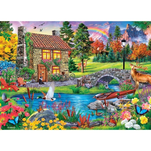 Tranquility - Stoney Brook Cottage 1000 Piece Jigsaw Puzzle