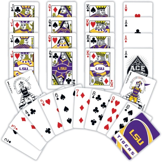 LSU Tigers Playing Cards - 54 Card Deck - Masterpieces