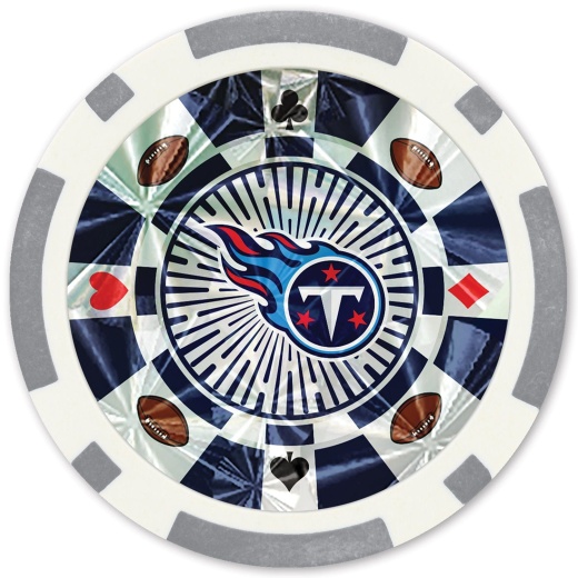 Tennessee Titans 20 Piece Poker Chips - Officially Licensed NFL Product