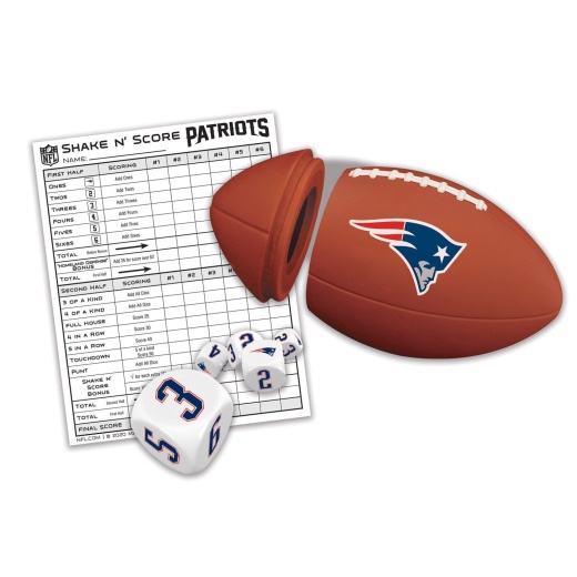 New England Patriots Shake N' Score Dice Game