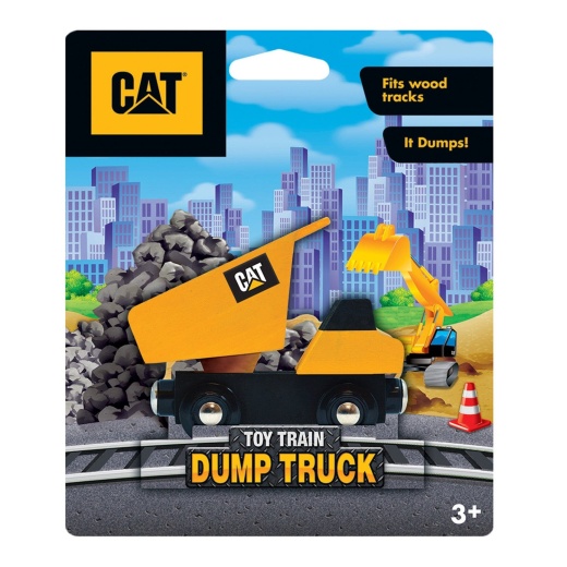 MasterPieces CAT Dump Truck Wooden Toy Train Engine