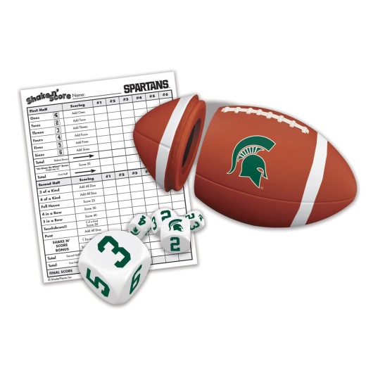 Michigan State Spartans Shake N' Score Dice Game