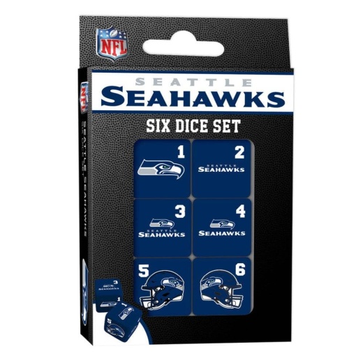 Seattle Seahawks Dice Set - 19Mm