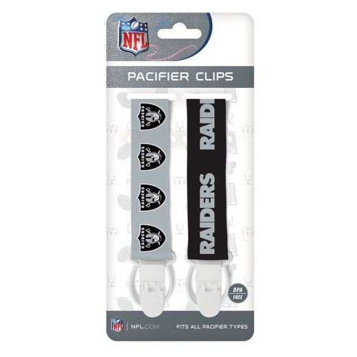 Las Vegas Raiders - Pacifier Clip 2-Pack