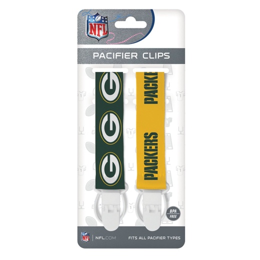 Green Bay Packers Pacifier Clip 2-Pack