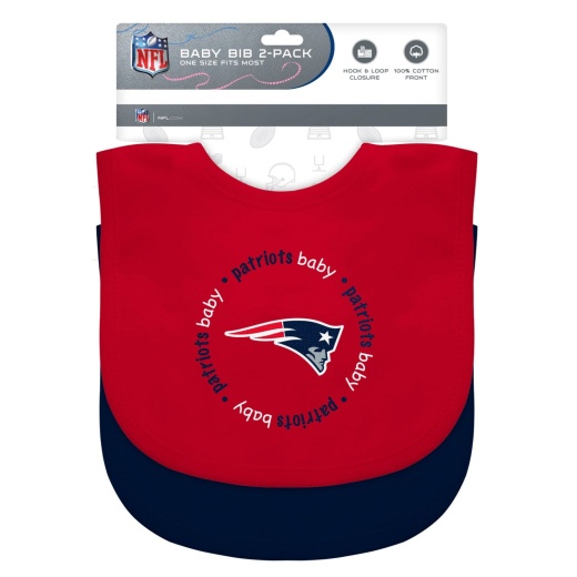 New England Patriots - Baby Bibs 2-Pack - Red & Navy