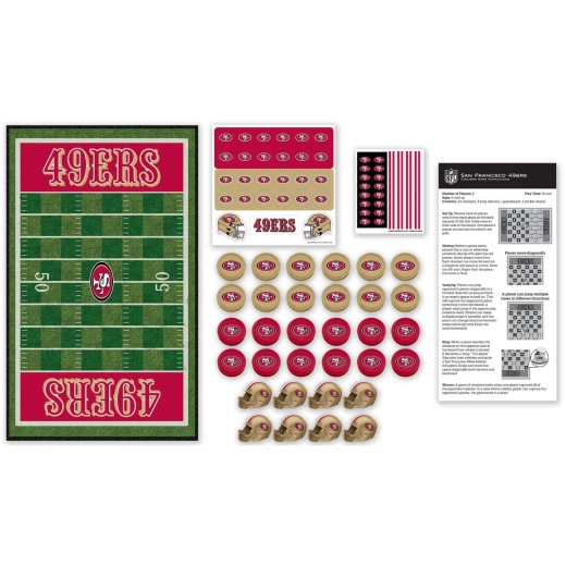 San Francisco 49Ers Checkers Board Game