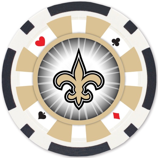 MasterPieces New Orleans Saints 100 Piece Poker Chips