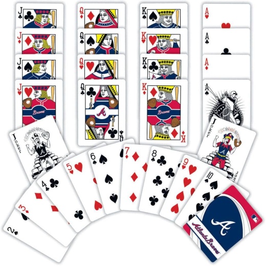 Atlanta Braves Playing Cards - Officially Licensed 54 Card Deck