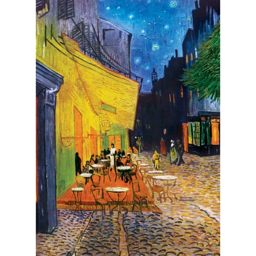Masterpieces Of Art - Cafe Terrace At Night 1000 Piece Jigsaw Puzzle