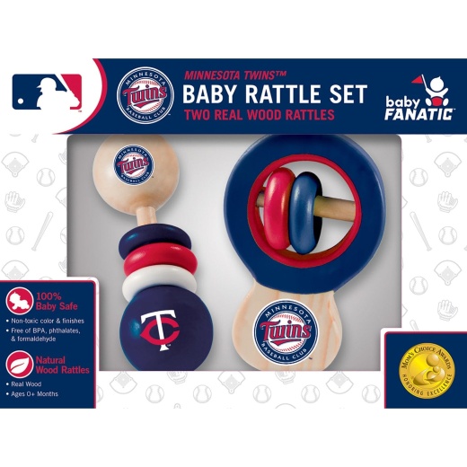 Minnesota Twins - Baby Rattles 2-Pack