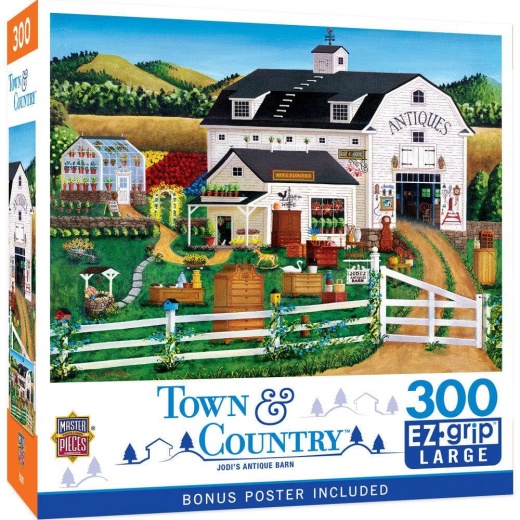 MasterPieces Town & Country - Jodi's Antique Barn 300 Piece EZ Grip Jigsaw Puzzle