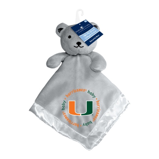 Miami Hurricanes Security Bear - Gray Plush Baby Toy
