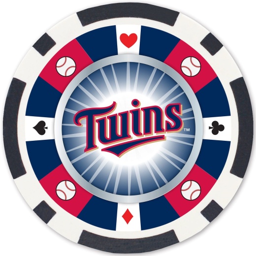MasterPieces MLB Minnesota Twins 100 Piece Poker Chips