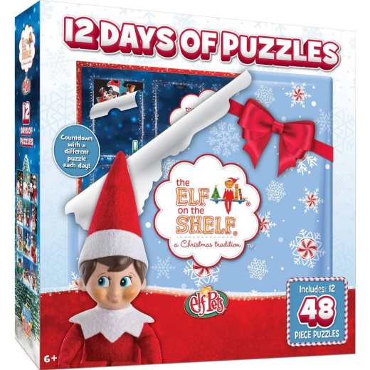 12 Days Of Elf On The Shelf Jigsaw Puzzles - Advent Calendar