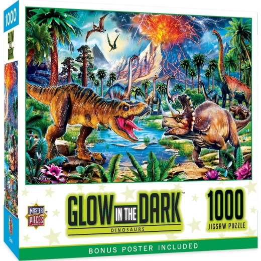 Glow In The Dark - Dinosaurs 1000 Piece Jigsaw Puzzle