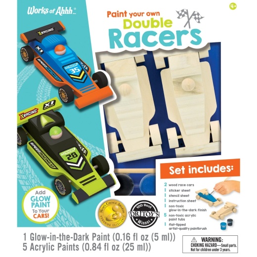 Masterpieces Double Racers Wood Craft & Paint Kit