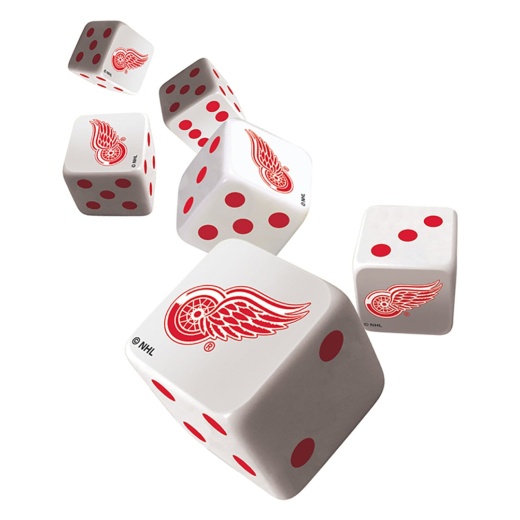 Detroit Red Wings Dice Set - Officially Licensed NHL Merchandise