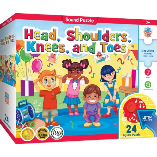 MasterPieces Head, Shoulders, Knees, & Toes - 24 Piece Sound Jigsaw Puzzle