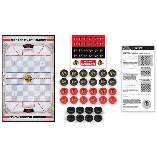 MasterPieces NHL Chicago Blackhawks Checkers Board Game