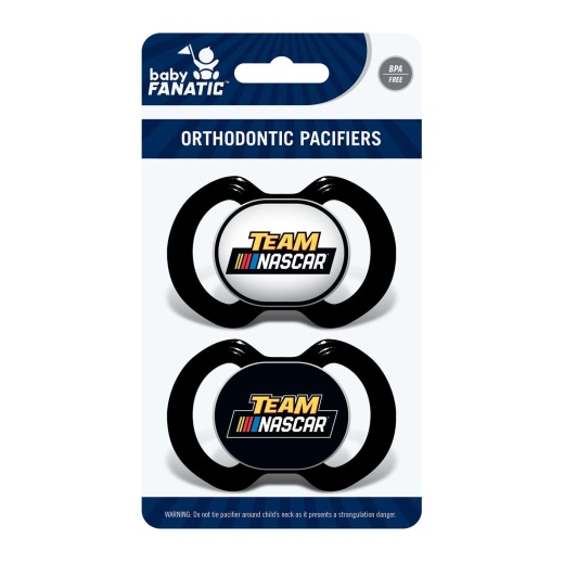 Masterpieces Nascar Pacifier 2-Pack - Officially Licensed BPA-Free Pacifiers for Little Racing Fans
