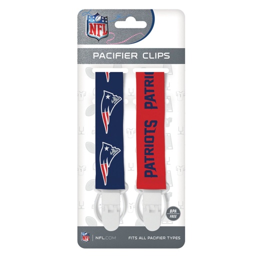 New England Patriots Pacifier Clip 2-Pack - Buy Online Now!