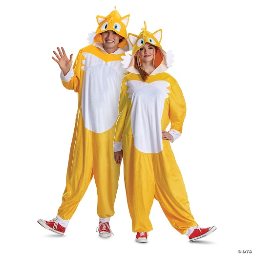 Adults Sonic The Hedgehog 3™ Miles "Tails" Prower Costume - Small/Medium 38-40