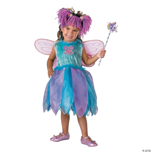 Toddler Girl's Deluxe Sesame Street Abby Cadabby Fairy Costume