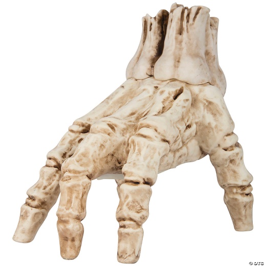 12" Animated Crawling Skeleton Hand Halloween Decoration