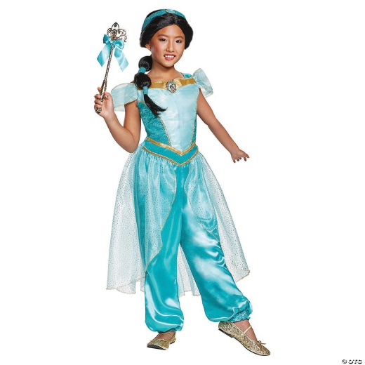 Toddler Girl's Deluxe Aladdin™ Jasmine Costume - 3T-4t