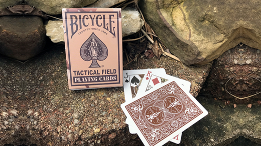 Bicycle Tactical Field Green Camo/Brown Camo Playing Cards (6 Decks)