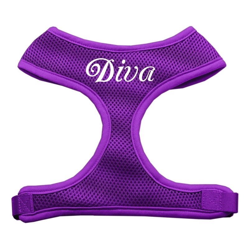 Diva Design Soft Mesh Pet Harness Purple Extra Large