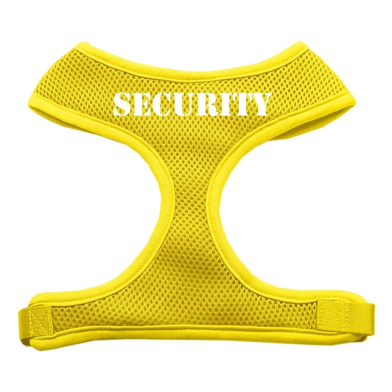 Security Design Soft Mesh Pet Harness Yellow Small