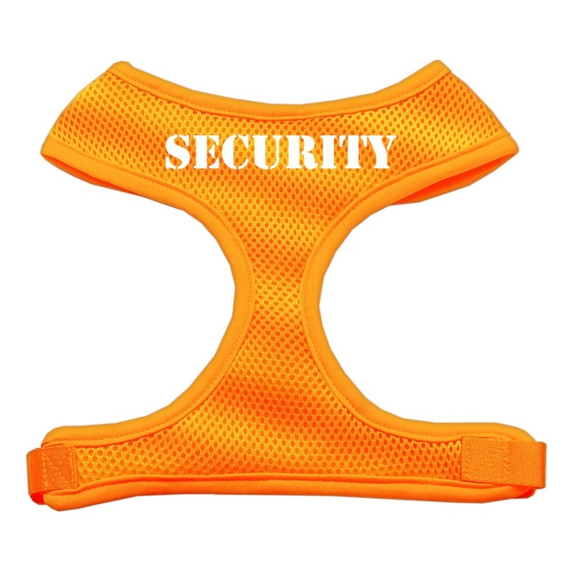 Security Design Soft Mesh Pet Harness Orange Small