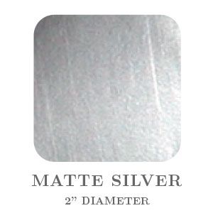 2" Square Matte Silver Embossing Seals