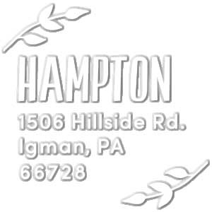 Extra Embosser Die - Hampton Address Embosser
